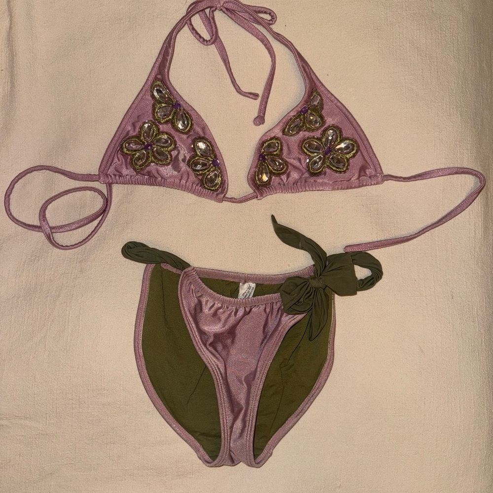Vix Paula Hermanny Embellished Bikini Set
